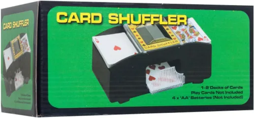 Vista 6 de Trademark Poker Barajador de cartas Texas Holdem, negro, 1-2 mazos