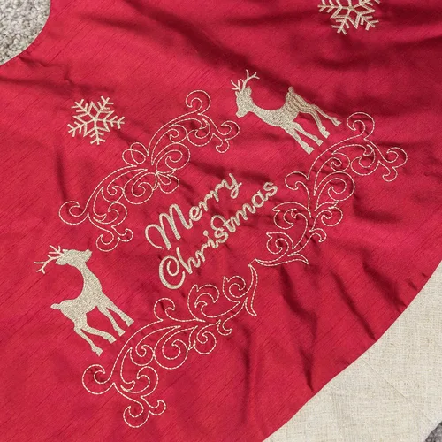 Vista 2 de Falda grande para árbol de Navidad (56 in)