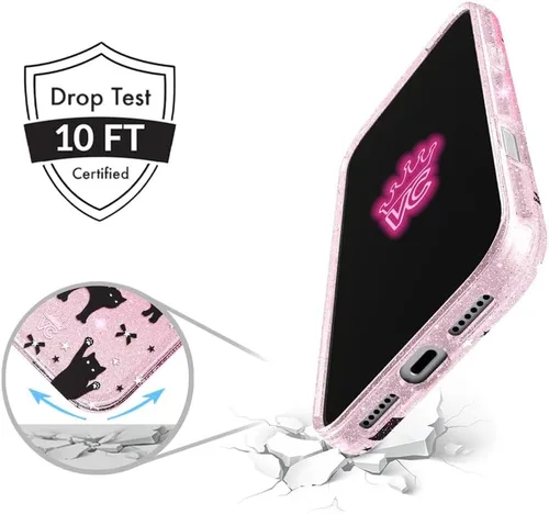 Vista 562 de VELVET CAVIAR Funda para iPhone 15, compatible con MagSafe, probada contra caídas de 10 pies, fundas protectoras de diseño, leopardo color rosa