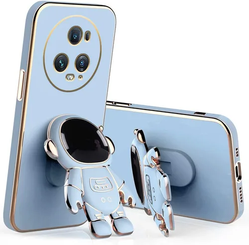 Vista 10 de Compatible con Honor Magic 5 Pro Funda con chapado creativo de astronauta de dibujos animados rosa, funda para teléfono Honor Magic 5 Pro, funda