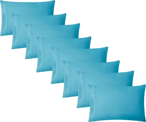 Vista 15 de Clara Clark Fundas de almohada de tamaño estándar – Funda de almohada ultra suave, fundas de almohada de microfibra ligera tamaño Queen – Juego de 2