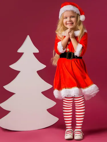 Vista 6 de SOMSOC 3 piezas de medias de Navidad a rayas de bastón de caramelo a rayas de Navidad para disfraz de 5 a 10 años