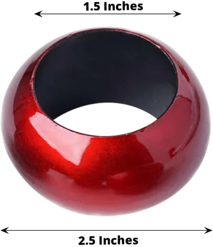 Vista 3 de Efavormart - Juego de 20 servilleteros acrílicos rojos al por mayor para ajustes de lugar, bodas, recepciones, cenas o fiestas de vacaciones