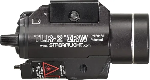 Vista 4 de Streamlight 69165 TLR-2 IRW - Luz táctica con láser IRW, color negro Luz táctica de pistola con láser IR integrado para operaciones con poca luz
