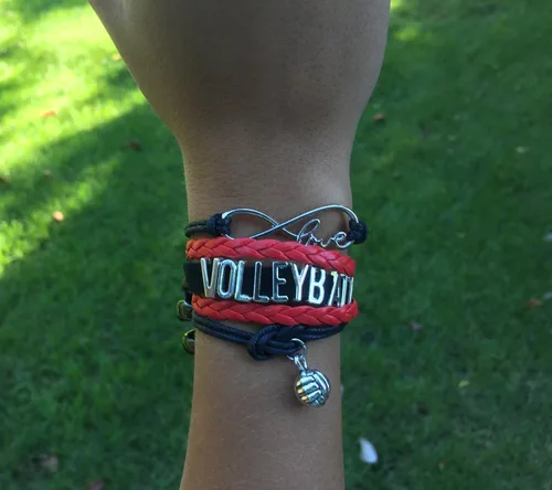 Vista 2 de Infinity Collection Pulsera de voleibol - Joyería de voleibol - Regalos de voleibol para jugadores