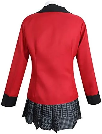Vista 4 de Chaqueta larga con capucha para Halloween, cosplay, con orejas de conejo, color naranja, uniforme escolar de anime para mujer