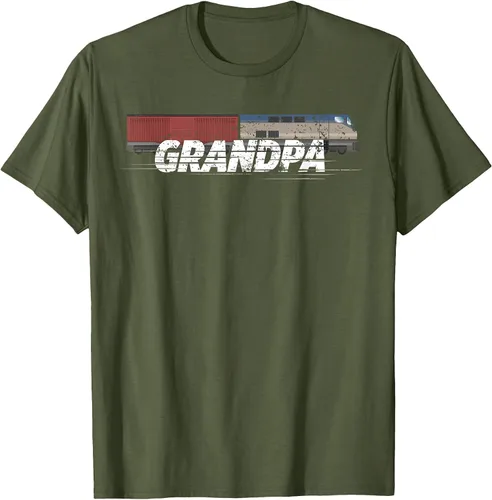 Vista 37 de RC Model Train Shirt Grandpa Train Boxcar HO Scale T-Shirt Negro