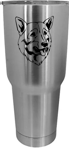 Vista 411 de Cairn Terrier - Vaso grabado con temática de perro, 30 onzas