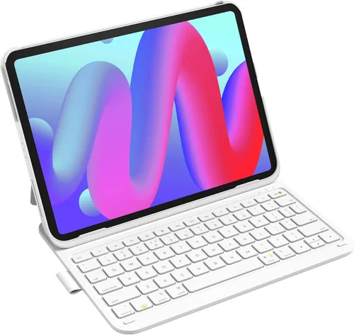 Vista 10 de Inateck Funda para iPad de 10ª/11ª generación con teclado, teclado ultraligero con soporte para bolígrafo para iPad de 11ª