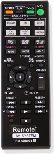 Vista 4 de AIDITIYMI RM-ADU078 - Mando a distancia reemplazado para sistema de cine en casa Sony DVD DAV-DZ170 DAV-DZ171 DAV-DZ175 DAV-TZ210 DAV-TZ710