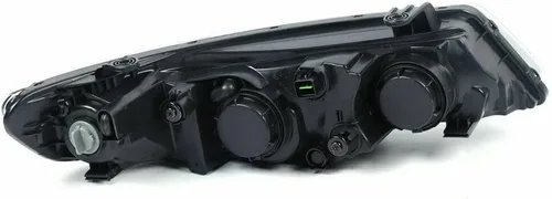 Vista 9 de Para 2010-2013 Kia Forte/Forte Koup EX LX SX lado izquierdo del conductor halógeno faro delantero reemplazo negro carcasa transparente lente 12V