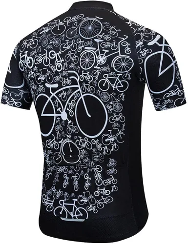 Vista 2 de Uriah Jersey de ciclismo de manga corta reflectante con bolsa trasera con cremallera