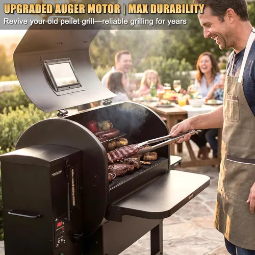 Vista 5 de Piezas de repuesto mejoradas de motor de barrena de 2.0 RPM para Traeger, parrillas de pellets de madera Pit Boss y ahumadores de Camp Chef