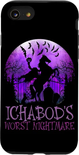 Vista 13 de iPhone 14 La peor pesadilla de Ichabod, funda de Halloween de jinete sin cabeza