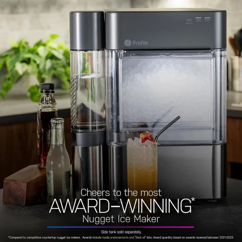 Vista 2 de GE Profile Opal 2.0 Máquina de hielo de pepitas de encimera Máquina de hielo con conectividad WiFi Esenciales de cocina inteligentes