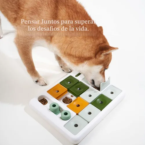 Vista 6 de Barkwhiz Juguete Rompecabezas para Perros de 3 Niveles, Estimulación Mental para el Aburrimiento y Perros Inteligentes, Rompecabezas de Golosinas