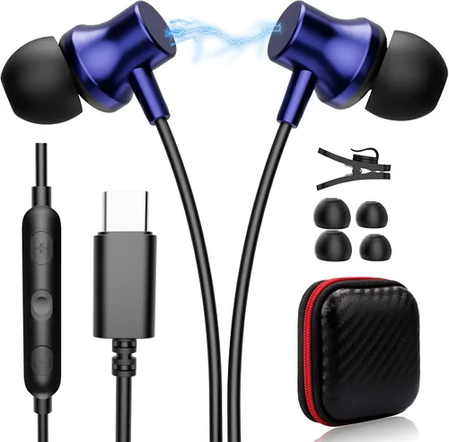 Vista 9 de ACAGET - Auriculares tipo C para iPhone 17 16 Pro Max con cable magnético