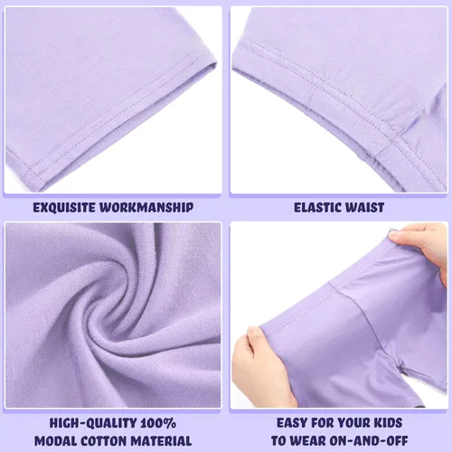 Vista 2 de Boyiee Paquete de 8 pantalones cortos de baile para niñas, pantalones cortos de ciclismo, gimnasia, yoga, pantalones cortos de seguridad activos