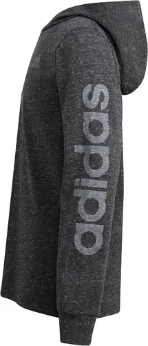 Vista 3 de adidas Camiseta de manga larga con capucha de algodón con logotipo Bos para niño
