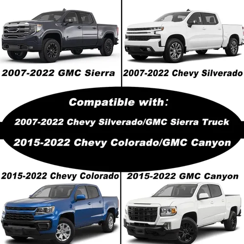 Vista 5 de 6 anclajes de amarre para caja de camioneta para Chevy Silverado/GMC Sierra Pickup 2007-2022 y Chevy Colorado/GMC Canyon 2015-2022