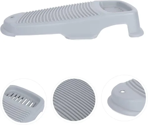 Vista 7 de SHOWERORO Tabla de lavado a mano, tabla de lavar a mano, antideslizante, mini tabla de lavar para dormitorio, ahorro de espacio, fácil de limpiar