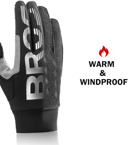Vista 2 de ROCKBROS Guantes de ciclismo Motocycle Mountain Bike Guantes de dedo completo Ciclismo Guantes para hombres Guantes de bicicleta