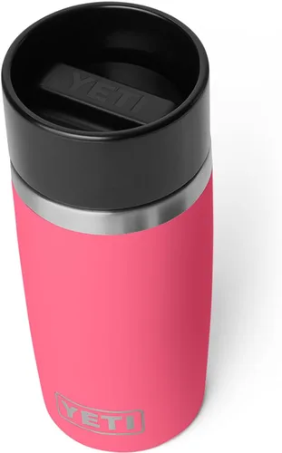 Vista 29 de YETI Rambler - Botella de viaje de 8 onzas, acero inoxidable, aislada al vacío con tapa a prueba de fugas, color negro