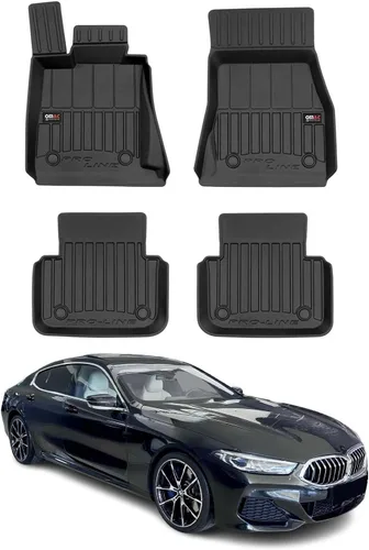 Vista 10 de OMAC Alfombrillas de carga premium para BMW Serie 7 E66 Sedan 2002-2008 TPE Negro