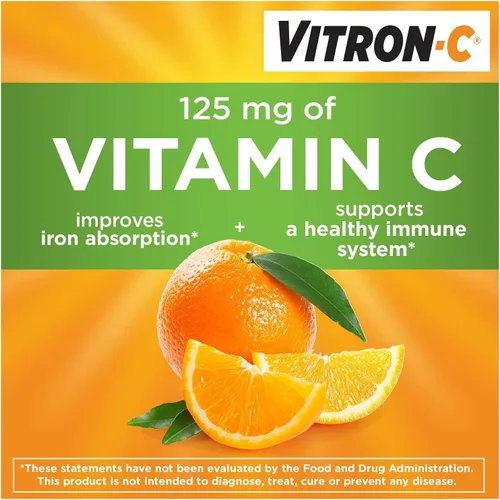 Vista 4 de Vitron-C Suplemento de hierro Plus tabletas recubiertas de vitamina C 60 unidades (paquete de 4)