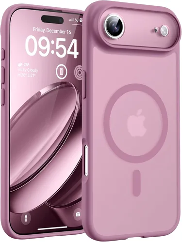 Vista 24 de TOCOL Funda para iPhone 11, compatible con Magsafe, protección completa de cámara, imanes integrados, protección contra caídas, funda translúcida