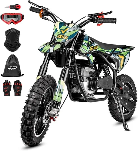 Vista 14 de FRP FX40 - Bicicleta de motocross a gas para adolescentes, 40 cc, 4 tiempos Púrpura