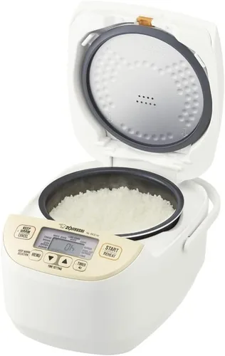 Vista 5 de Zojirushi NL-DCC10CP Micom Arrocera y calentador, 5.5 tazas, Beige perla
