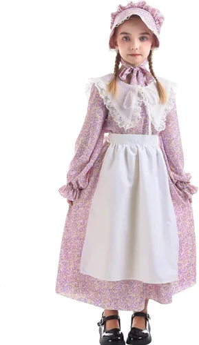 Vista 76 de Nuoqi - Vestidos de pionera para niñas, disfraz colonial