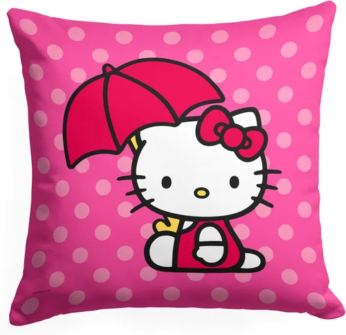 Vista 20 de Northwest Almohada Hello Kitty, 18 x 18 pulgadas, Cocoa Cutie