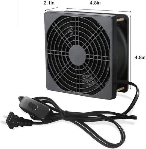 Vista 3 de Extractor de humo de soldadura portátil, eliminador de humo, extractor de humo para prevención, ventilador de trabajo para estación de soldadura
