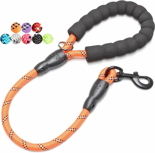 Vista 47 de BAAPET - Correa para perro de 2, 4, 5, 6 pies con mango acolchado cómodo y hilos altamente reflectantes para perros pequeños, medianos y grandes