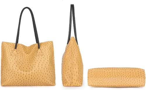 Vista 5 de Montana West Tote Bags Vegan Leather Purses and Handbags for Women Top Handle Ladies Shoulder Bags