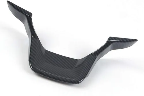 Vista 2 de RUIHE 2 fundas de volante de fibra de carbono para Ford Explorer 2020 2021 2022 2023 2024 2025