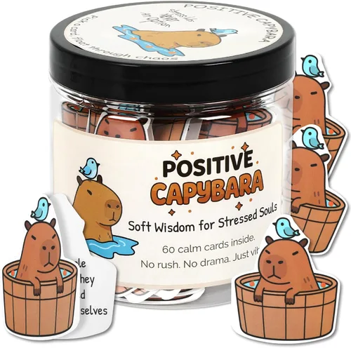Vista 18 de Tarro de tarjetas de rana positiva, 60 divertidas tarjetas