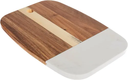 Vista 5 de Hobby Lobby - Tabla de cortar redonda de madera de acacia, 11.75 x 11.75 pulgadas Tabla de cortar de madera, decoración de cocina, bandeja
