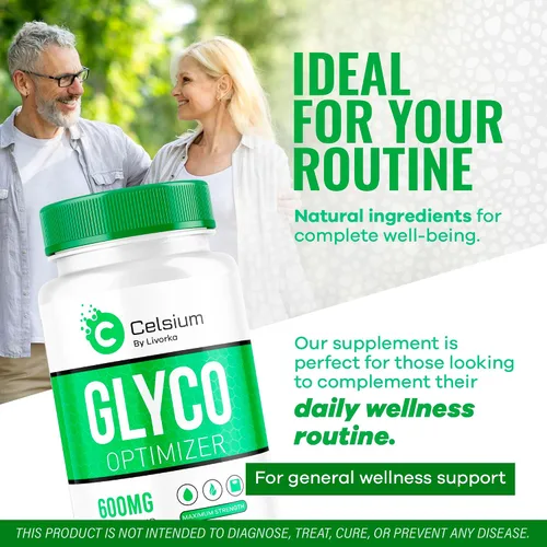 Vista 5 de Celsium Glyco Optimizer Capsules, Celsius Glyco, Celsius Glyco Optimizer Opiniones, Celsium Advanced Formula 30 Cápsulas durante 1 mes