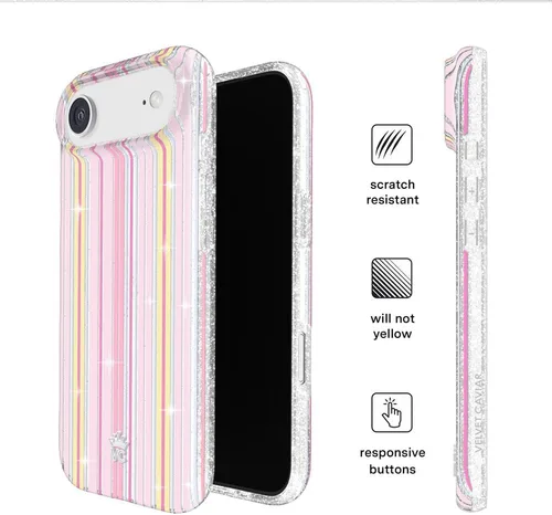 Vista 1034 de VELVET CAVIAR Funda para iPhone 15, compatible con MagSafe, probada contra caídas de 10 pies, fundas protectoras de diseño, leopardo color rosa