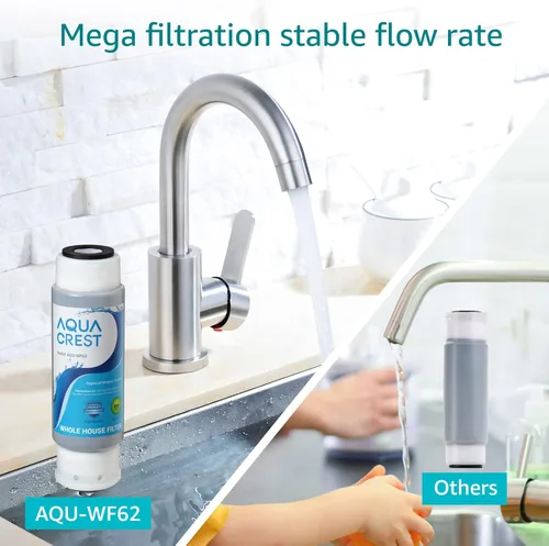 Vista 6 de AQUA CREST AP117 Filtro de agua para toda la casa, repuesto para 3M® Aqua-Pure AP117, Whirlpool® WHKF-GAC, paquete de 4