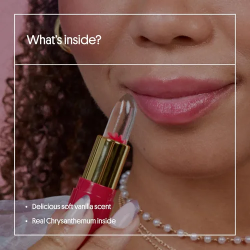 Vista 5 de Bálsamo Floral Winky Lux, Bálsamo Labial pH, Lápiz Labial Cambiante de Color y Tintado, Bálsamo Labial Vegano y Libre de Crueldad, Hidratante y Rosa
