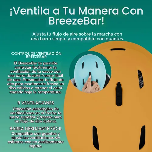 Vista 4 de Retrospec Zephyr - Casco de esquí – Casco de snowboard para adultos y jóvenes con ajuste ajustable, 9 rejillas de ventilación transpirables Bellota