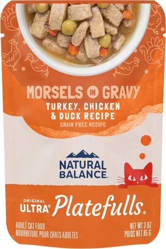 Vista 11 de Natural Balance - Comida húmeda para gatos adultos de interior, sin grano, fórmula Original Ultra Platefulls, receta de pollo y hígado de pollo