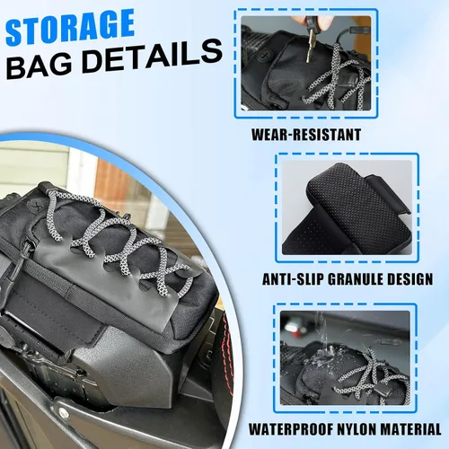Vista 6 de Tool Front Frame Bag Sur Ron Storage Bag Electric Motorcycle Waterproof Reflective Design For Surron Light bee S/X Segway X160/X260 Talaria