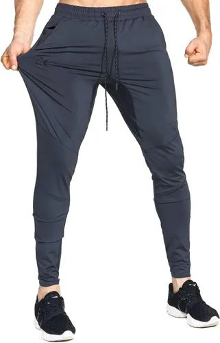 Vista 4 de BROKIG Mens Lightweight Gym Jogger Pants,Men's Workout Sweatpants with Zip Pocket