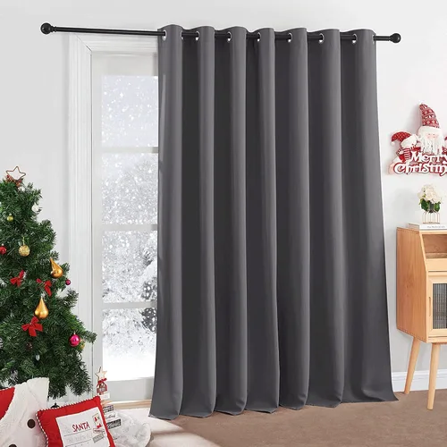 Vista 84 de RYB HOME Cortinas portátiles para puerta con privacidad, cortinas opacas y aislantes térmicas para dormitorio, armario, sala de estar, comedor, Beige