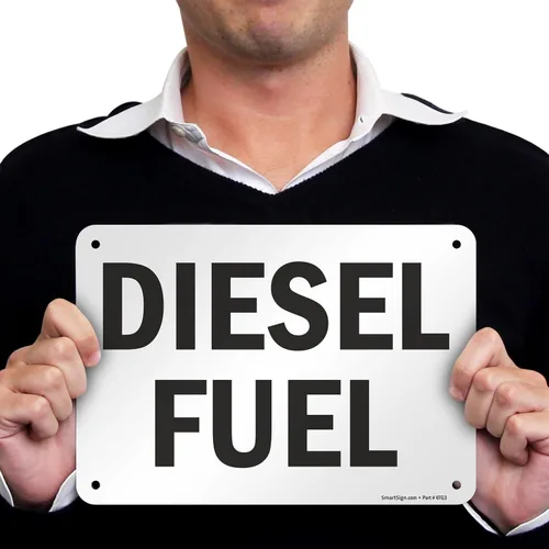 Vista 2 de SmartSign Letrero "Diesel Combustible" Aluminio de 7" x 10